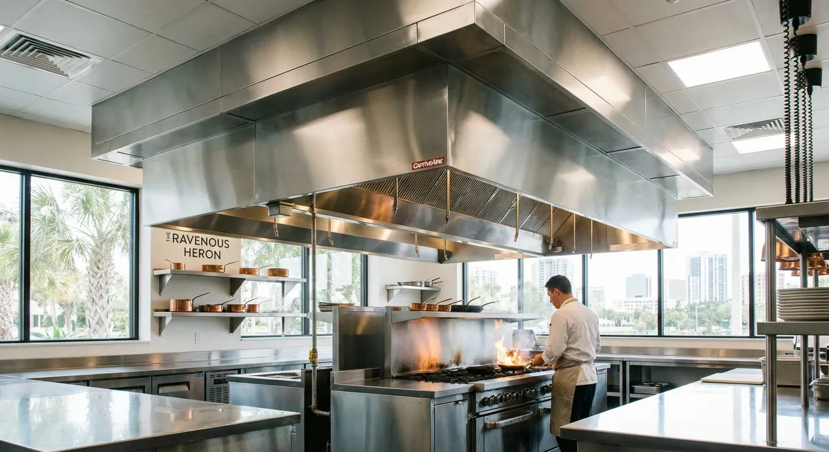 Fort Worth exhaust hood cleaning inside a commercial kitchen